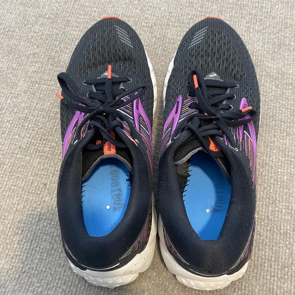 Brooks Adrenaline GTS 19 Shoes Womens Size 9 Black Mesh Cushioned‎ 1202841B080